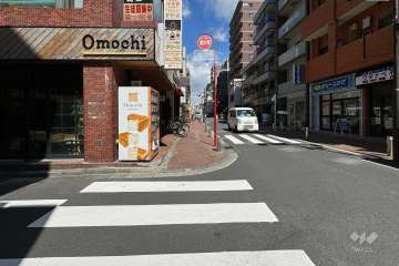 敷地東側の前面道路
