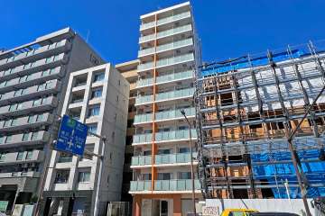 フェルクルール川崎の外観（南東側から）