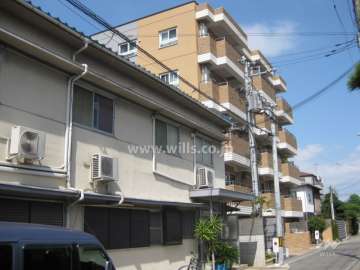 ファスタージュ芦屋伊勢町サーモスの外観（南西側から）