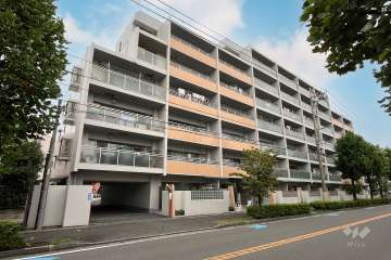 宿河原パークハウス壱弐番館の外観（南西側から）