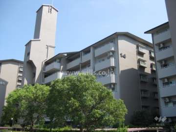 芦屋緑2住宅 14号棟の外観（北西側から）
