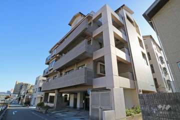 パラツィーナセシリア逆瀬川の外観（西側から）