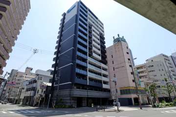 プレサンス大阪ドームシティクロスシティの外観（北西側から）
