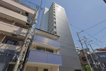 ファステート大阪ドームシティの外観（西側から）