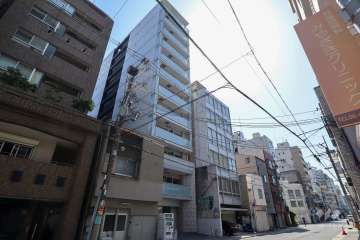 エスライズ北堀江スワンの外観（北東側から）