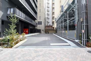 駐車場の出入口