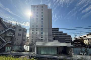 プラウド二子玉川の外観（北側から）