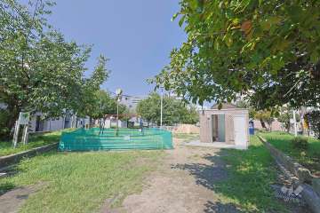 敷地に隣接する海老江公園