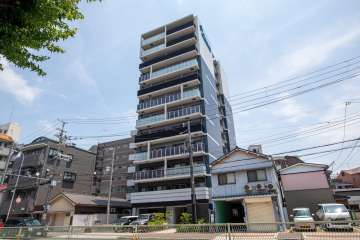 プレサンス海老江ジャルダンの外観（南東側から）