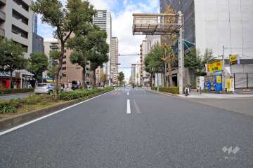 敷地南側の前面道路（東側から）