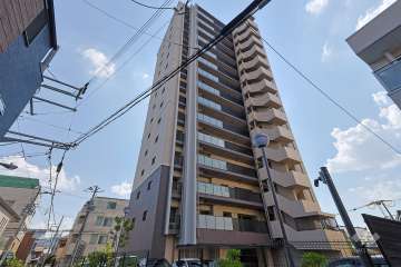 ワコーレ福島野田ザ・レジデンスの外観（北東側から）