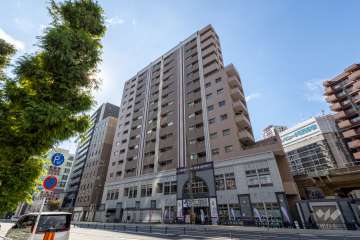 エステムプラザ梅田中崎町2の外観（南東側から）