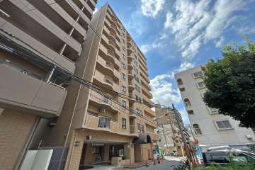 メロディーハイム中津5番館の外観（北西側から）