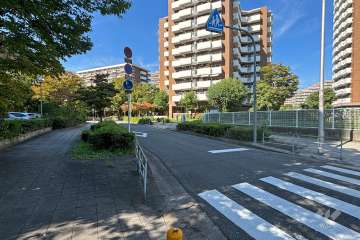 敷地北側の前面道路