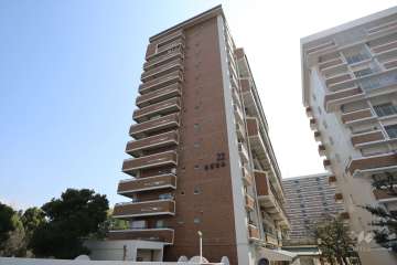 淀川リバーサイドタウンさざなみプラザ22号棟の外観（北側から）