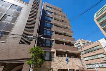 エクセレント南森町の外観（南東側から）　