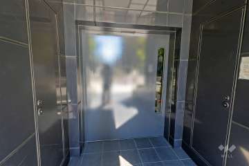 駐輪場の出入り口