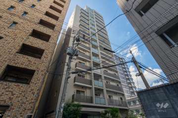 ファインフラッツ南森町の外観（南西側から）