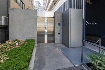 駐輪場の出入り口