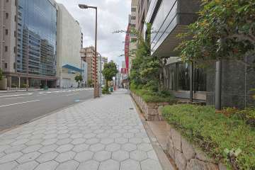 敷地南側の前面道路　