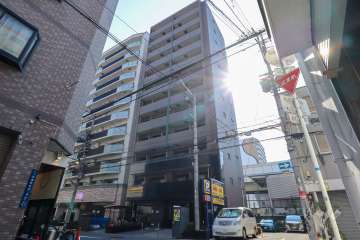 プロシード心斎橋東ヴァンターレの外観（北東側から）