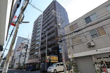 プロシード心斎橋東ヴァンターレの外観（北側から）
