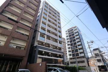 エスリード谷町6丁目の外観（南東側から）