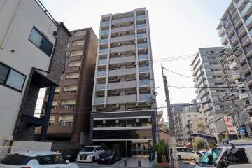 エスリード谷町6丁目の外観（東側から）