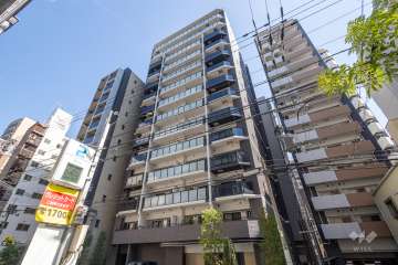 リビオレゾン北浜天満橋の外観（北西側から）