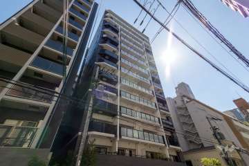 リビオレゾン北浜天満橋の外観（北東側から）