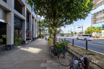 敷地の東側前面道路（南側から）