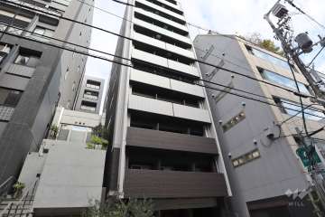 スワンズシティ心斎橋アネーロの外観（南西側から）