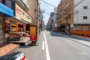 敷地南側の前面道路　