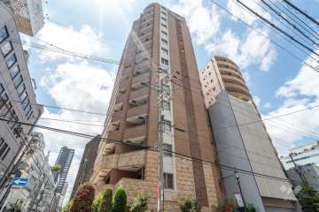 プレサンス心斎橋リベルタの外観（北東側から）-　　