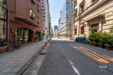 敷地北側の前面道路　