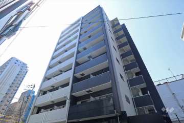 レジデンス大阪城前の外観（北東側から）