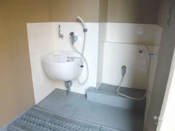 共用部分にペット洗い場があります。