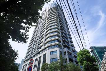 プラウドタワー渋谷の外観（北西側から）