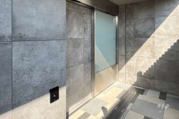 駐輪場の出入り口