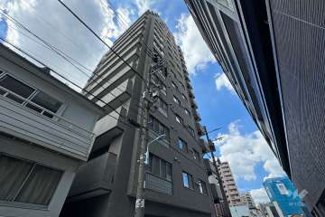 コスモ入谷ロイヤルフォルムの外観（東側から）
