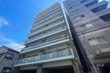 ミオカステーロ入谷の外観（南西側から）　