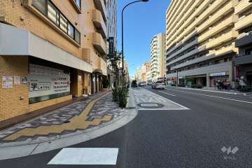 敷地北側の前面道路