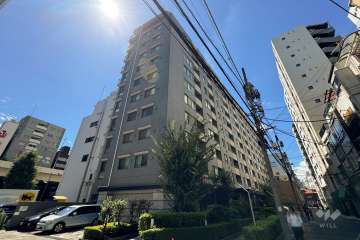 コスモ上野パークサイドシティの外観（北西側から）