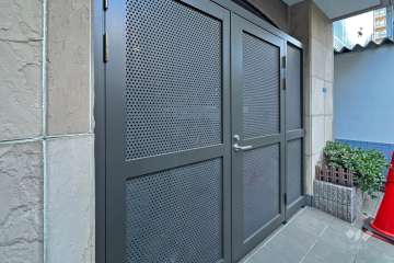 駐輪場の出入り口