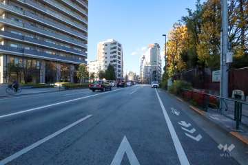 敷地東側の前面道路　