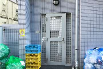 駐輪場の出入り口