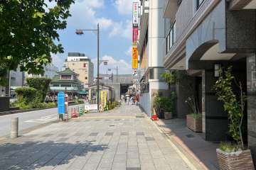 敷地の西側前面道路（南側から）