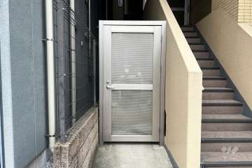 駐輪場の出入口