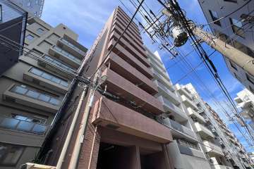 トーシンフェニックス浅草リバーサイドの外観（南東側から）