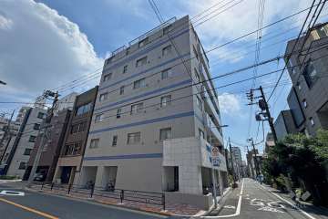 入谷アムフラット2の外観（北西側から）